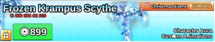 Gamepass Frozen Krampus Scythe — Fish It