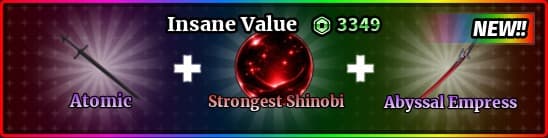 Gamepass Atomic + Strongest Shinobi + Abyssal Empress — Sailor Piece